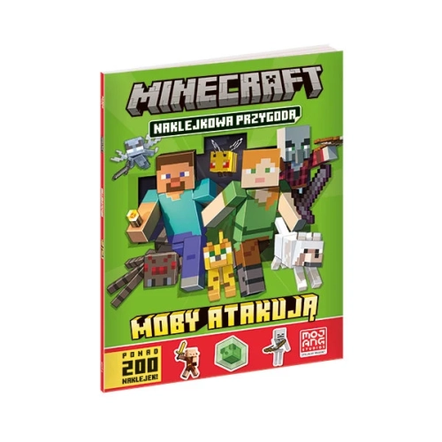 Minecraft Naklejkowa przygoda Moby atakują 2766